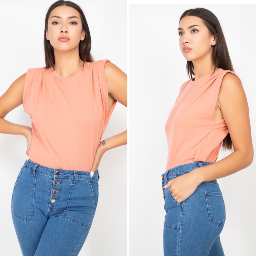 Puff sleeveless top